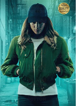 Hannah John-Kamen The Stranger Green Bomber Jacket